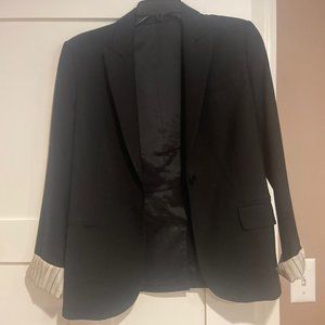 Theory Black Women's Blazer - Size 8